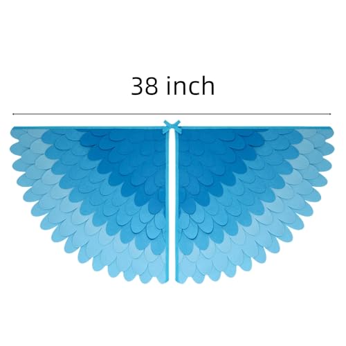 Proumhang Kids Bird Wings Costume For Age 3~8 Years,Bird Owl And Peacock Masque Owl Dress Up,Boys Girls Felt Eye Masque And Wings Set,Halloween Colorful Fancy Dress