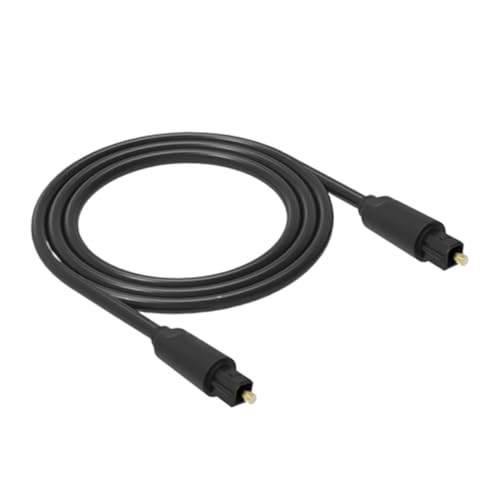 Cable óptico para altavoz de 15 m negro con núcleo de baja pérdida y sonido sin interferencias