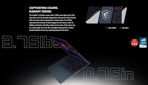 Image of msi Stealth 14 FHD Ultra Thin Gaming Laptop - 14 inch 165Hz FHD-Intel Core i7-13620H - RTX 4060 - Thunderbolt 4 - w /Mouse pad (Win 11 Home, 32GB RAM | 2TB PCIe SSD)