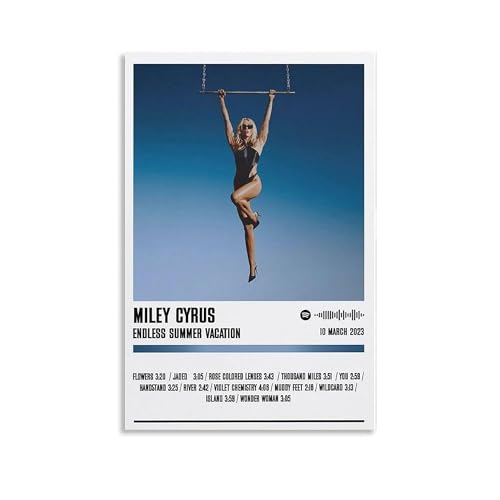 Dtar Jg Miley Cyrus Endless Summer Vacation 13, Canvas Poster,