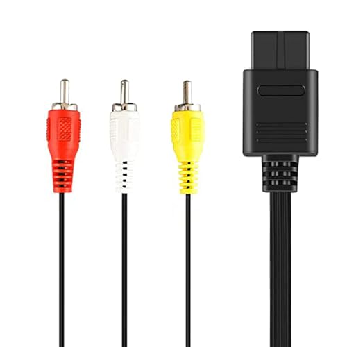 Image of Power Supply Compatible with Gamecube Power Cord, for Gamecube AV Cable & AC Power Adapter Set, Compatible with Gamecube NGC System(with av cable new)
