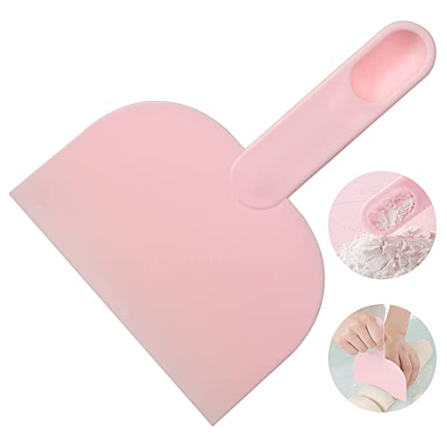 BOWINR Dough Scraper Bowl Scraper Bread Scraper with Scoop Handle Plastic Dough Cutter Practical Scraper Bench Scraper Multipurpose Food Scrappers for Bread Dough Cake Fondant Icing New Year's Gifts