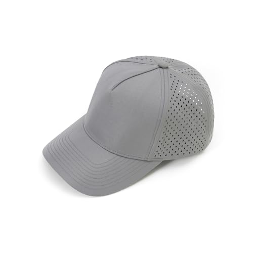 Image of Men Quick Dry Water Resistant Mesh Snapback Baseball Cap Adjustable Hat 22 inch-23.6 inch(56-60cm) for Golf Running Workout