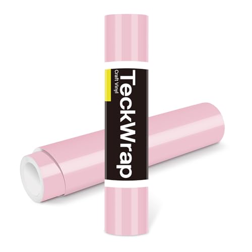 TECKWRAP Permanent Adhesive Vinyl 12' x 10ft, Glossy Queen Pink