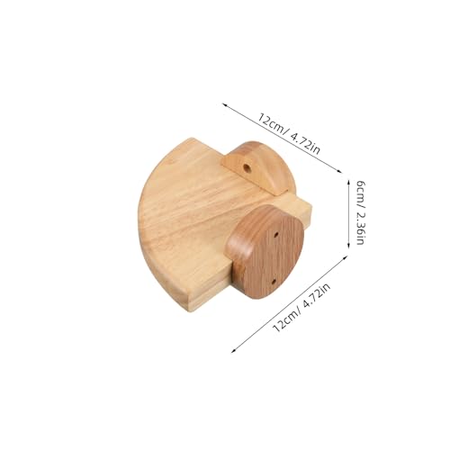 Estante de esquina de madera con diseño triangular que ahorra espacio 4
