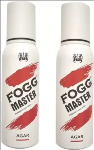 FOGG Men & Women Master Agar (Pack Of 2) Fresh Scent Body Spray - & (200 Ml, Pack Of 2)