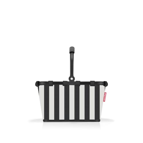 reisenthel carrybag XS summerstripes black Stabiler Einkaufskorb mit praktischer Innentasche Elegantes und wasserabweisendes Design