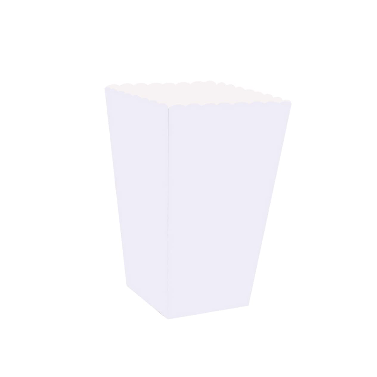 PRETYZOOM Popcorn Boxes 100pcs Decorative Strip Box Holder Cartons for Party Wedding Movie Night