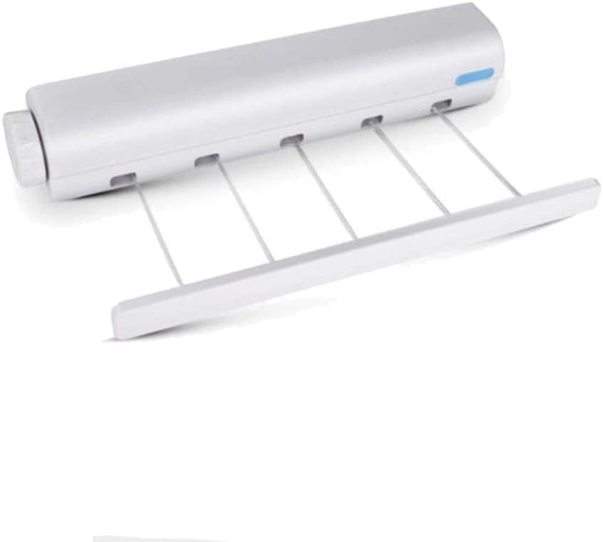 PARVY 5 Line Drying Rope Hanger Retractable Clothesline Telescopic Indoor and Outdoor Supplies Wall Mounted 5 Lines Dryer Clothes Laundry Drying Rack(Pack of 1)