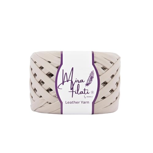 Mira Filati Leather Look Matte Yarn for Knitting,...
