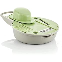 Cortador Rallador Multifuncional De Verduras El cortador de verdura multifuncional 6 en 1: ¡es el rallador, la mandolina y la picadora manual definitiva con accesorios, recetas para que tu domine la cocina con tu creatividad y en toda seguridad!