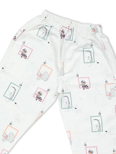 Image of MINIMATES Unisex Kids Cotton All Over Printed Night Suit Sleepwear Top & Pyjama Set Full Sleeve with Pockets for Girls & Boys with Buttons /Sleepwear for Girls /Night Dresses