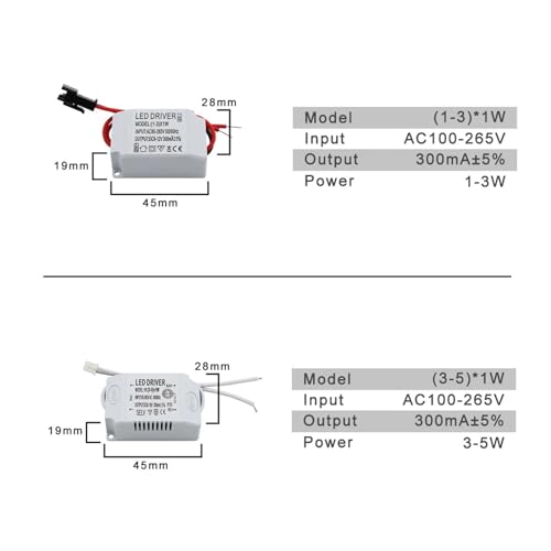 Balastro LED AC220V externo ideal para sustitución de drivers 4