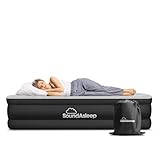 SoundAsleep Products ドリームシリーズ ラグジュアリーエアマットレス ComfortCoilテクノロジー&大容量ポンプ内蔵 ホーム&キャンプ用 - ダブルの高さ 調節可能 空気注入式 ポータブル - ツインサイズ