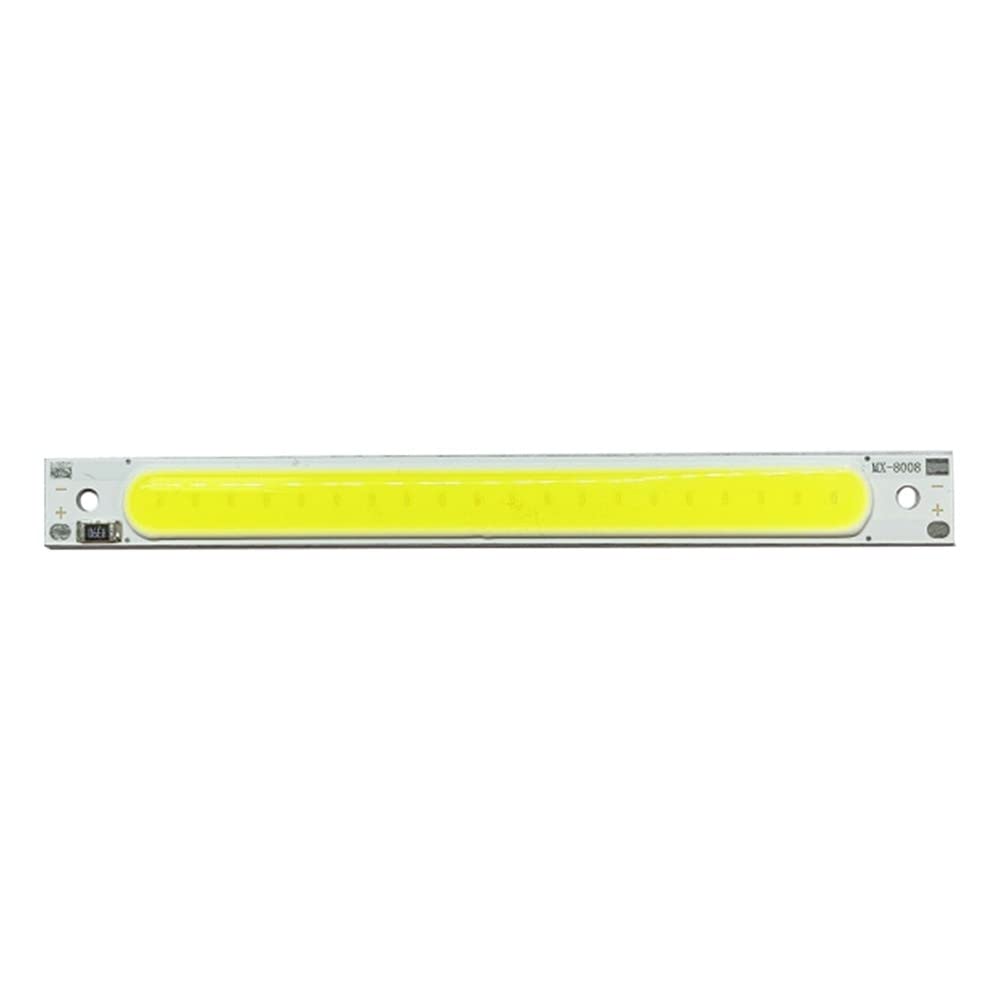 LED COB Light Platine, 5 pezzi DC 5 V 3 W Long Strip LED Chip Light Board Luce Bianca 600 mA 400 lm 6500 K per USB Touch Dimmer