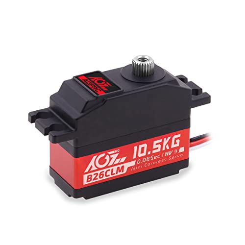 AGFRC 10.5KG Digital Coreless RC-Servo-Motor - High Speed Servo with Aluminum Middle Shell Titanium...