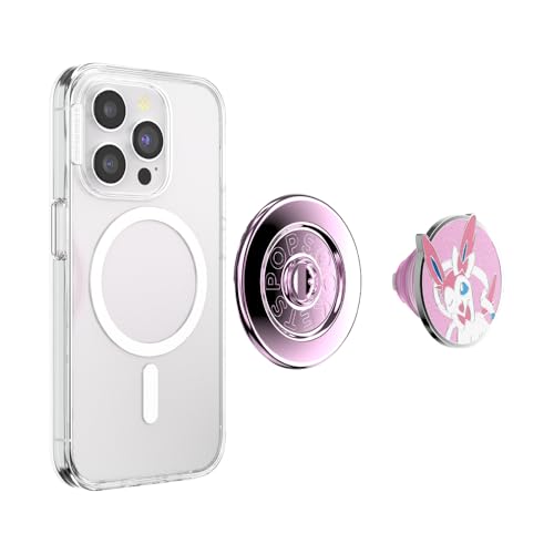 Image of PopSockets Phone Grip for MagSafe, Magnetic Holder, Phone Stand, Pokemon - Sylveon Wink