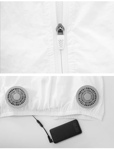 Unisex Cooling Vest with Dual 3-Speed Fans Lightweight USB-Powered Workwear for Summer Outdoor Work/Sports4