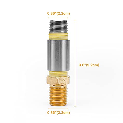 Stanbroil Lp Propane Gas Fire Pit 1/2" Air Mixture Valve - High Capacity 150K Btu Stainless Steel #TOP1