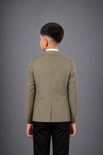 Image of SaintX Boys Premium Tuxedo Blazer (1 to 14 Years) | Prince Charming Formal Wear Collection for Kids & Boys | Fully Lined | Shawl Collar | Slim Fit | Royale Luxury Wear