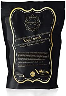Shangri-La Coffee - Wild Kopi Luwak Coffee Whole Beans - Sustainably Sourced (from Indonesia) - 500 Grams