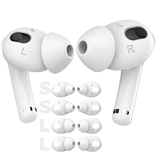 AhaStyle 4 Pairs AirPods 3 Ear Tips Silicone Earbuds Cover
