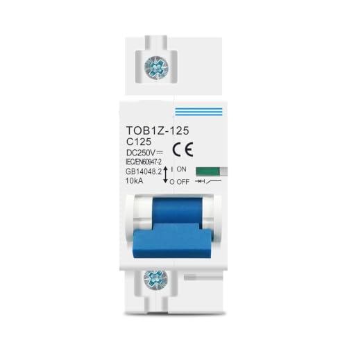 Disjoncteur 1P 80A 100A 125A DC MCB 250V Courbe C Interrupteur principal 1 pièce(80A) – vue 2