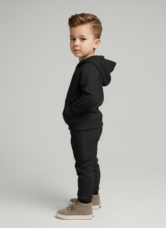 Image of Kids Hoodie Sweatshirt, Boys & Girls Relaxed Fit Wool Hooded & Round Neck Sweatshirt