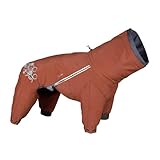 Hurtta Mudventure Overall ECO, Hunderegenmantel, Wasserdicht, Cinnamon-Orange, 30S