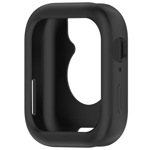 AWADUO Replacement Smartwatch Protective Case Cover Compatible with Huawei Watch Fit 3 Silicone Shell Anti Drop Watch Accessories(Black)