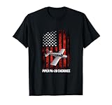 Piper Warrior Piper PA28 Cherokee Piper PA-28-140 US Flag T-Shirt