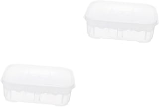 2 Pçs Caixa Lagartos Camada De Ovos De Lagarto Transparente Gaveta De Incubação Recipiente Para Incubação De Bandeja Incubação Alimentação De Répteis Grades Hatcher Criação
