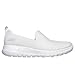 Skechers Women's Go Walk Joy Sneaker-5Gen Cushioning, Air-Cooled GOGA Mat, Breathable Mesh Upper Sneaker, White, 8.5 Wide