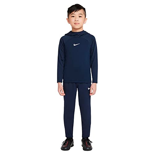 NIKE Boy's Lk Df Acdpr Hoodie, Obsidian/Obsidian/White, 104 UK - Image 4