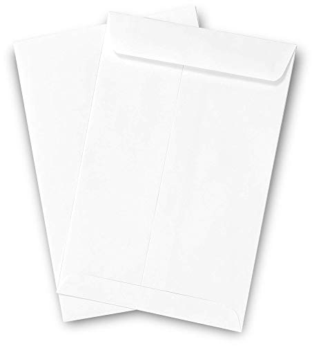 500 Guardian White Catalog Mailing Envelopes (6” X 9”) – Adhesive Flap Self Seal Envelopes For Mailing Catalogs, Booklets, Brochures, & More –Security Envelopes W/ 24 Lb. Paper – White Envelopes #TOP28