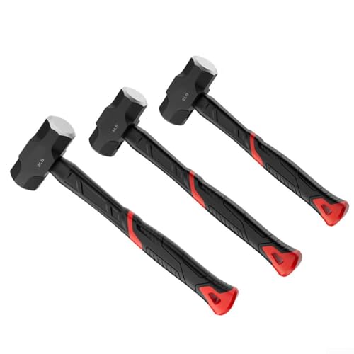 Martillo octogonal con diseño de absorción de golpes, adecuado para trabajos de instalación y mantenimiento (1 libra)
