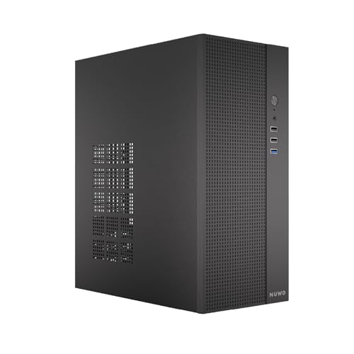 Nuwo Opal Z300 Case Compatto Micro-ATX Mini-ITX per PC Desktop Office Mini Tower mATX 0.60MM SPCC, USB 3.0, Senza Alimentatore, Nero