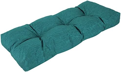 Lokex Bench Cushion,Waterproof Bench Cushions for Outdoor Furniture,Non-Slip Window Seat Cushions Indoor,Emerald Green 36x14x4 Inch