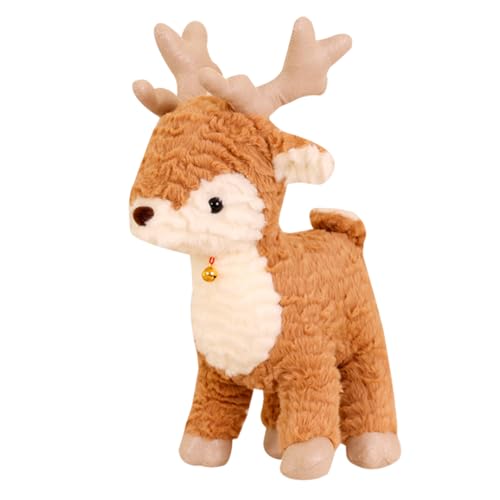 CutitiUU Christmas Ornaments Decorations Reindeer Christmas Tree Ornaments Deer Plush Toy Xmas Gifts Soft Cartoon Christmas Toy Christmas Party Supplies for Christmas Decor (Style A)