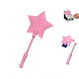 MORDUEDDE Magic Tap to Pay Wand - 3D Printed Star Contactless Payment Wand 14.6”, Credit Card Holder, Fun Digital Payment Accessory for Self-Checkout & Daily Shopping (Pink)