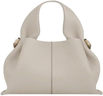 Cloud-Shaped Dumpling Clutch Purse for Women – Soft Retro Satchel Handbag with Detachable Crossbody Strap
