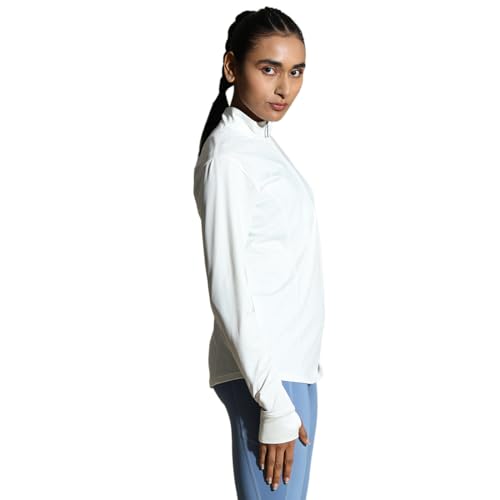 Image of Silvertraq Women's Athleisure Runner Zip Neck T-Shirt