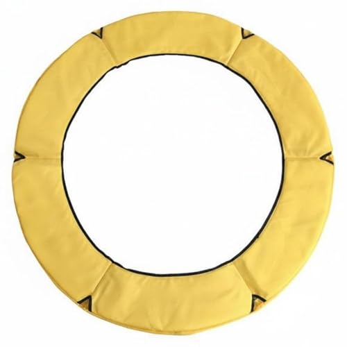 Coussin de trampoline 1.5M tapis rebord rembourré housse protection jaune