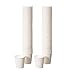 Set de 100 vasos desechables biodegradables blancos de cartón de 250 ml - LOLAhome