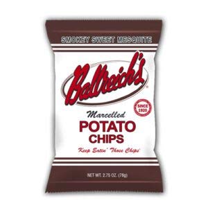 Ballreich Snack Food Company Marcelled Potato Chips (Smokey Sweet Mesquite), 1.5oz (Pack of 24)