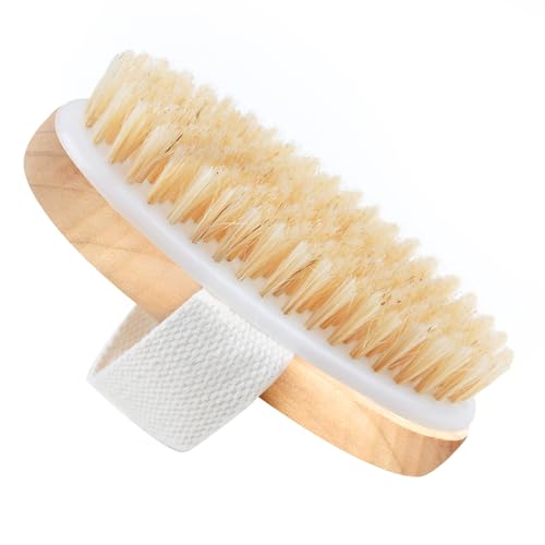 Cepillo de Cerdas Naturales para Cuerpo - Mango de Madera