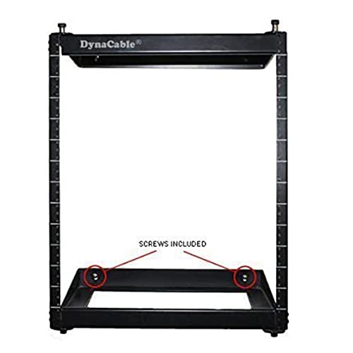 Dynacable 12U Heavy Duty Open Frame Swing Out Wall Mount Rack | 19-Inch Network Equipment, Heavy Duty, 18-Inch Depth Tray And Hold Up To 250 Lbs, Black #TOP6
