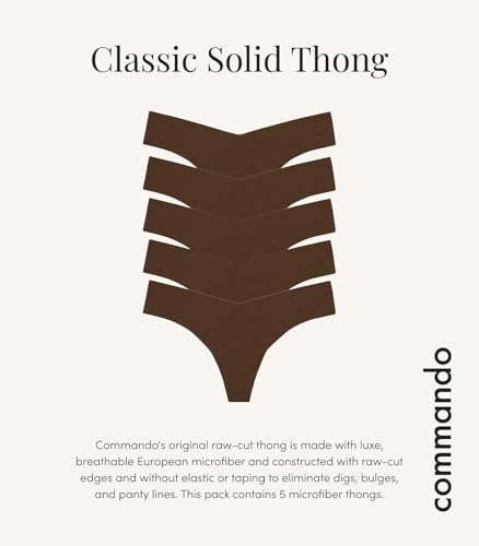 Image of commando Classic Thong | Invisible Everyday Thong (5-Pack)