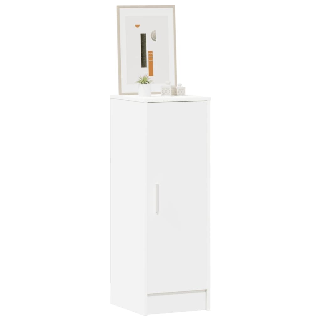 Schuhschrank Weiß Holzwerkstoff 32x35x92 cm mit 6 Ablagen geschlossener Schuhständer für Flur Diele Eingangsbereich platzsparend Organizer Aufbewahrung Schuhablage Schuhkipper