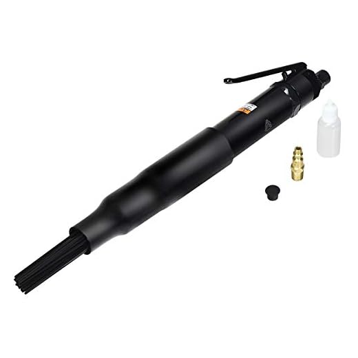 Goplus Compact Air Needle Scaler, 1/4" 5000BPM Air Powered Rust Paint Weld Slag Remover Cleaner, Air Pneumatic Needle Slag Cleaner with 19 PCS Needles
